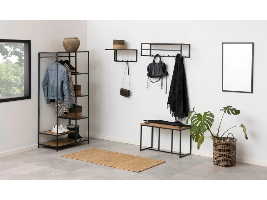 Coupon 👏 The Lodge Wandgarderobe Seaford - 77/22/28 cm in schwarz 🔔 9 Coupon 👏 The Lodge Wandgarderobe Seaford - 77/22/28 cm in schwarz 🔔 – Bild 7