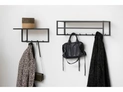 Blitzangebot 🎉 The Lodge Wandgarderobe Seaford - 50/22/28 cm in schwarz 🤩 -Garderoben Verkaufsgeschäft 0000095660 1 milieu