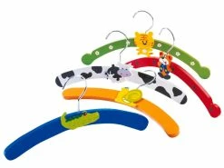 Bestes Angebot 🤩 BIECO Kleiderbügel Holz Bunt sortiert in mehrfarbig 😍