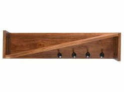 Budget ⭐ Coraggio Forma Wandgarderobe - 90/20/20 cm in braun 🔥