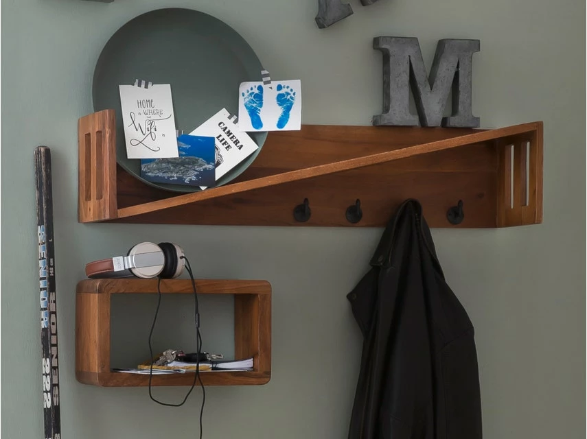 Budget ⭐ Coraggio Forma Wandgarderobe - 90/20/20 cm in braun 🔥 10 Budget ⭐ Coraggio Forma Wandgarderobe - 90/20/20 cm in braun 🔥 – Bild 8