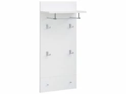 Am billigsten 😀 Garderobenpaneel Vito Swag - 49/107,2/24,8 cm in weiß ⌛