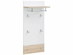 Angebote 🔥 Garderobenpaneel Vito Swag - 49/107,2/24,8 cm in weiß ⌛