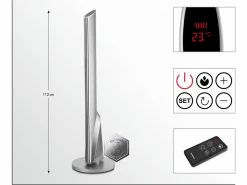 Besorgen 💯 Trisa Keramik-Turmheizer in silberfarben ⌛ -Garderoben Verkaufsgeschäft 24259568 9344.47 db funktion 1