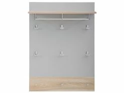 Angebote 🥰 Garderobenpaneel Vito Swag - 78,8/107,2/24,8 cm in hellgrau 🔥