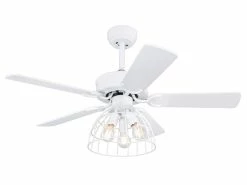 Blitzangebot ✨ Deckenleuchte mit Ventilator Sallie - 58/106 cm in weiß ⌛