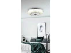 Bester Verkauf 🌟 Deckenleuchte mit Ventilator Rosario - 20/55 cm in silberfarben 🔔 -Garderoben Verkaufsgeschäft 24889315 03622 a 2