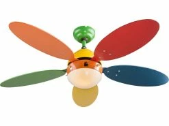 Angebote ⭐ Deckenleuchte mit Ventilator Wade I - 37/107 cm in mehrfarbig 👍