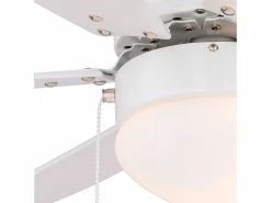 Billig 🌟 Deckenleuchte mit Ventilator Rivaldo - 35/78 cm in weiß 👏 -Garderoben Verkaufsgeschäft 24889505 03302 a 3