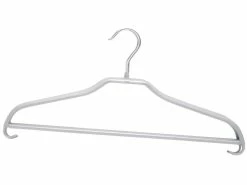 Auslauf 🛒 Coronet Metallkleiderbügel 2 tlg. Top Form in silberfarben 😀