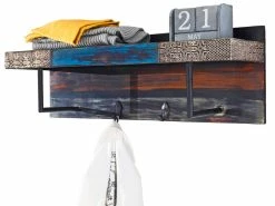 Bester Verkauf 💯 The Lodge Garderobenpaneel Goa - 90/30/25 cm in braun 🌟