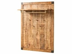 Rabatt ✔️ Garderobenpaneel Vito Curl - 90/125/30 cm in braun 🛒