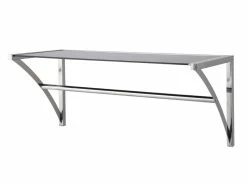 Auslauf 🤩 Wandgarderobe Timo - 70/30/30 cm in silberfarben 😀