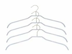 Schlussverkauf 🔥 Coronet 4 tlg. Hemden- und Blusenbügel in silberfarben 🧨