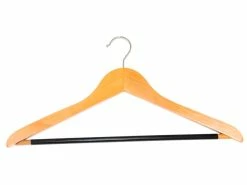 Bestpreis 🌟 Coronet Konfektionskleiderbügel mit Steg in braun ✔️