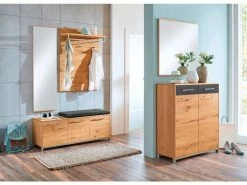 Aktion 🔥 Coraggio Forma Garderobenpaneel Vedo - 80/109/27 cm in braun 👏 -Garderoben Verkaufsgeschäft 6365474 0542911 2 22625604 3