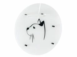 Angebote ❤️ Wandgarderobe Katze - 60/60/16,5 cm in weiß 🧨