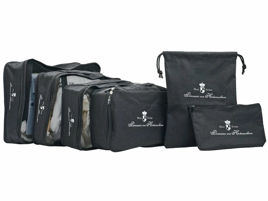 Schlussverkauf ✔️ Coronet 6 tlg. Koffer-Organizer "Maja Prinzessin von Hohenzollern" in schwarz ⭐ 3 Schlussverkauf ✔️ Coronet 6 tlg. Koffer-Organizer "Maja Prinzessin von Hohenzollern" in schwarz ⭐