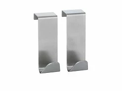 Budget ⌛ Vivre Türhaken 2-er Set - 2,5/7,5/5 cm in silberfarben 😀