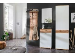 Coupon 🤩 Coraggio Forma Garderobenpaneel Nia - 69/180/30 cm in braun 👍 -Garderoben Verkaufsgeschäft kopie von nia garderobe k01 seitlich im milieu 3838 17 fein
