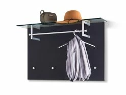 Budget ⭐ Garderobenpaneel Mondo Mirar - 94/64/29 cm in grau ⭐