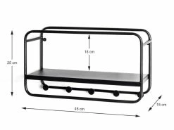 Beste Bewertungen von ❤️ Vivre Wandgarderobe Birmingham in schwarz 🤩 -Garderoben Verkaufsgeschäft online 24856025 wandgarderobe abmessungen